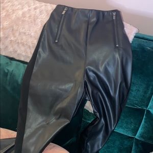 S/M Never wear Black faux leather